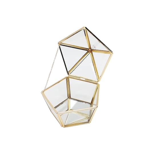 5" Glass Diamond Trinket Box by Ashland®